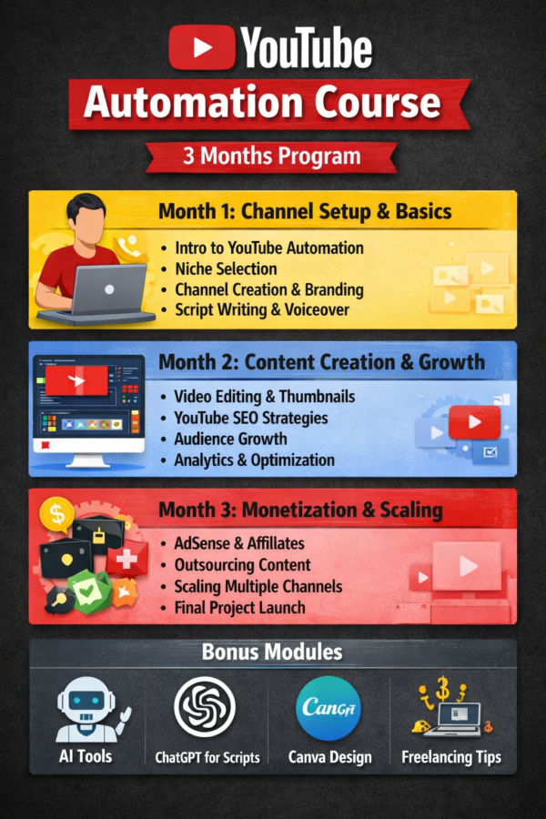 youtube automation course
