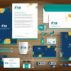 business card, letterhead, envelope and stationery business card, letterhead, envelope and stationery